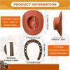 Hohota 24 Pieces Western Theme Lucky Horseshoe Ornament And Mini Cowboy Hat Crafts Miniature Horse Shoes Wedding Set view 2