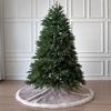 60-Inch Huntsman High-Pile Faux Fur Christmas Tree Skirt, Arctic Gray view 2