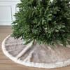 60-Inch Huntsman High-Pile Faux Fur Christmas Tree Skirt, Arctic Gray view 4