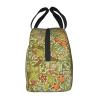 Throyka William Morris Golden Lily Lunch Bag Insulated Lunch Box Waterproof Cooler Tote For Women Men view 3