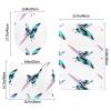 Anti-Slip Floor Mat Set of 3 WHJSHOP Butterfly Pierced by a Sword Printing U-Shaped Toilet Floor Mat, Tightly Attached, Absorbent & Durable, Thick & Comfortable view 3