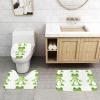 Anti-Slip Floor Mat Set of 3 WHJSHOP Cartoon Frog Toy Printing U-Shaped Toilet Floor Mat, Tightly Attached, Absorbent & Durable, Thick & Comfortable view 2