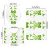Anti-Slip Floor Mat Set of 3 WHJSHOP Cartoon Frog Toy Printing U-Shaped Toilet Floor Mat, Tightly Attached, Absorbent & Durable, Thick & Comfortable view 3