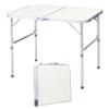 90 x 60 x 70cm Home Use Aluminum Alloy Folding Table White view 1