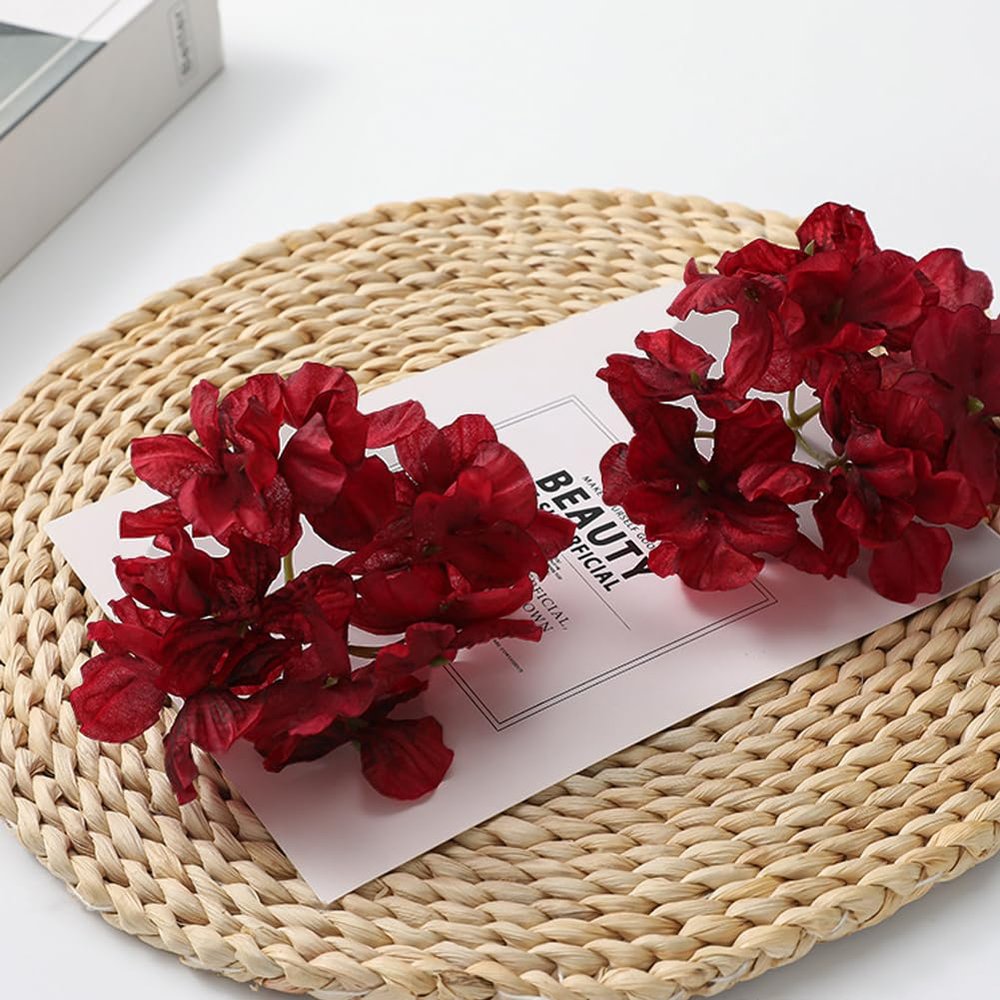 100 Pcs Faux Flowers Peony Flower Heads Bulk,3.9 inch Artificial Flowers for Crafts,Stemless Fake Flowers Heads Bulk for Wedding Home Vases Garland Decor, Red