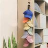 ERoomQ Home Hat Hanging Rack with 8 Clips, Wall Mounted Cap Headwear Organizer Holder, for Closet/Entryway/Behind The Door, No Drilling Mount view 3