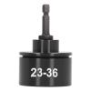 Electric Cap Sealing Machine Head for 23 36mm Caps, Metal Construction, Compatible with Electric Drills, Pneumatic Drills, Ideal for Food, Beverage, Cosmetics Industries view 1