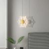 TSOAEKL Droplight En Forme De Flocon De Neige, Lampes Suspendues Double Tte, Suspension Suspendue En Laiton H65 + Acrylique, Lampes Suspendues Dco Rglables Pour lot De Cuisine/B-Three-Color Ligh view 3