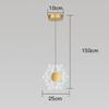 TSOAEKL Droplight En Forme De Flocon De Neige, Lampes Suspendues Double Tte, Suspension Suspendue En Laiton H65 + Acrylique, Lampes Suspendues Dco Rglables Pour lot De Cuisine/B-Three-Color Ligh view 4