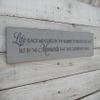 Life is Not Measured by The Number of Breaths We Take But by The Moments That Take Our Breath Away Sign,Inspirational Saying 4x16 inch view 1