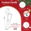 Blulu 200 Pack All in One Christmas Light Clip for C7 C9 and Mini Lights, Outdoor Gutter and Shingle Clips Christmas Light Hangers Holiday Hanger Hooks for Roof Gutter Shingle view 2