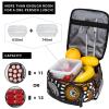 PrelerDIY African Pattern Lunch Box - Insulated Lunch Bags for Boys/Girls/Women/Men Detachable Handle Lunchbox Meal Tote Bag view 4