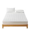 SRJUSV Mattress Protector Pure Color Waterproof Quilted Mattress Protector with Pattern Light and Breathable Machine Washable Not Including Pillowcase(White,200x220cm) view 1