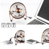 CATHATRR 4/6inch USB Desk Fan Rotatable Small And Quiet Powerful Portable Strong Airflows Metal Cooling Fan For Home Outdoor Outdoor Fan view 2