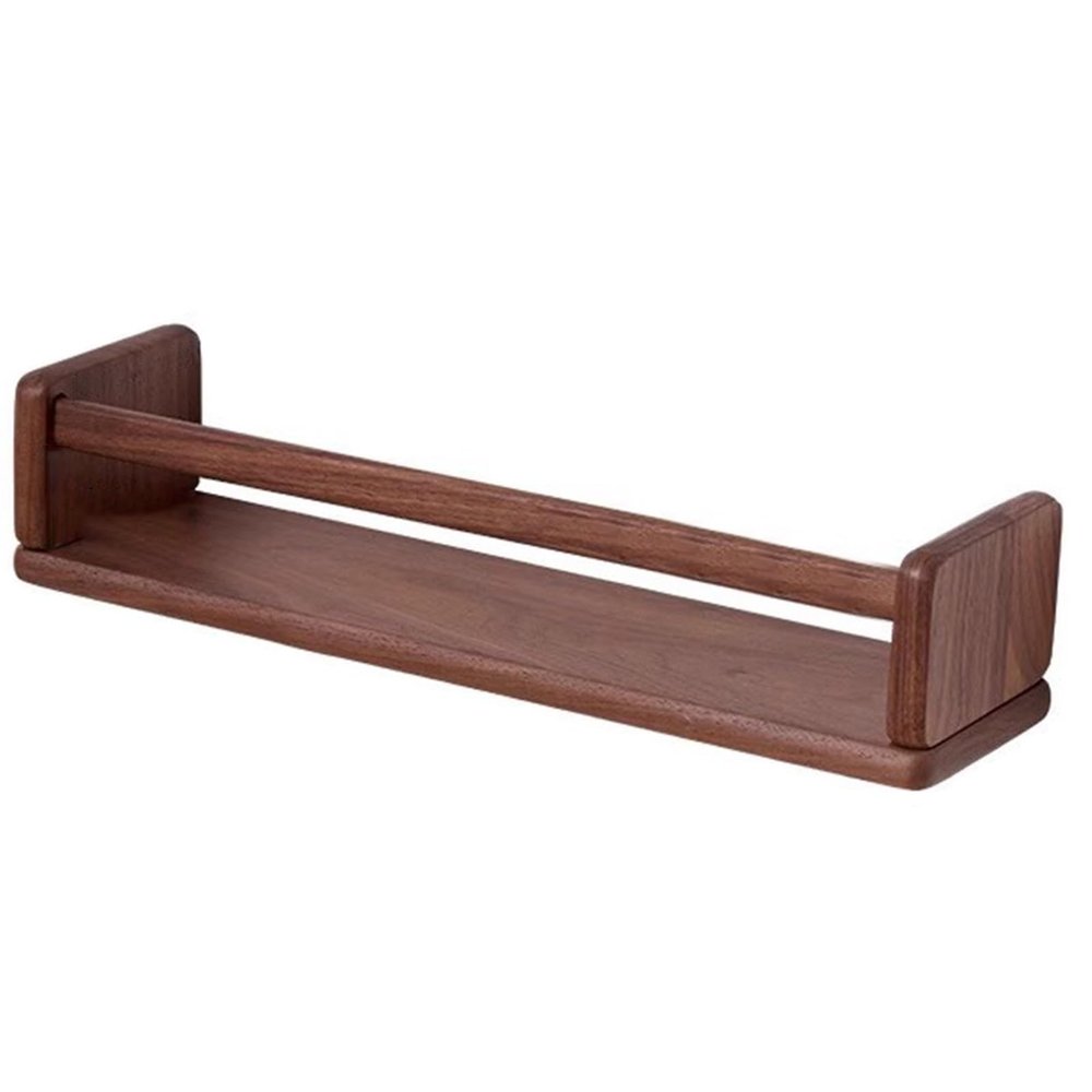 MObyat Wooden Magazine Holder Brochure Display Stand, 16 24 32 Inch Long Catalog Literature Rack Information Rack, Kids Room Office Supply Storage Organizer(Walnut,80x10x9.5cm/31.5x3.9x3.7in)