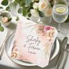 HUGSLY Personalized Wedding Cocktail Napkins, Custom Dinner Napkins For Bridal Shower, Custom Couple Name Paper, Wedding Decor, Customize Cocktail Napkin, Party Dcor Style 5 view 3