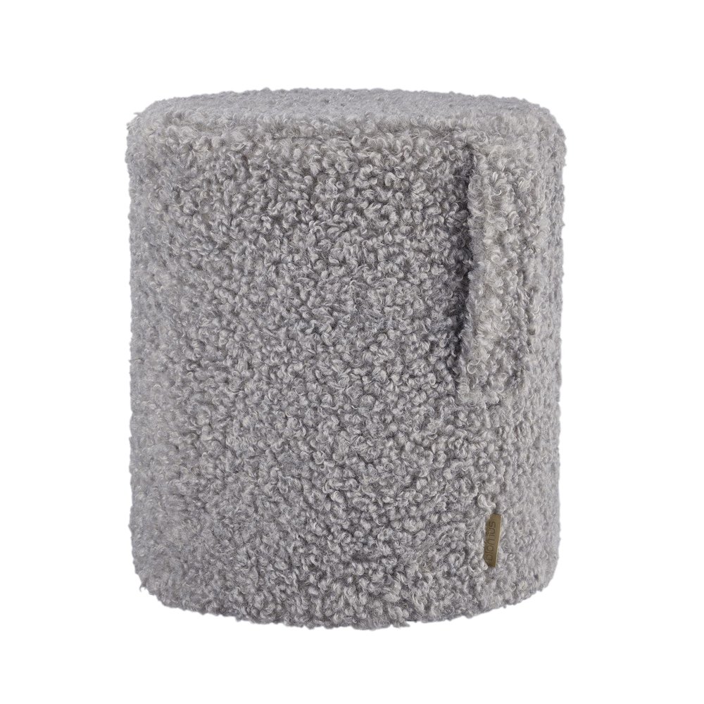 Blomus Teddy Upholstered Pouf - Sharkskin (Grey)