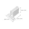 COOLHIYA PE Window Rod Support Brackets with Screws Wall Mount White 20pcs view 2