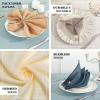 Efavormart 5 Pack Blue 20"x20" Premium Faux Linen Napkins Slubby Textured Wrinkle Free Napkins view 4