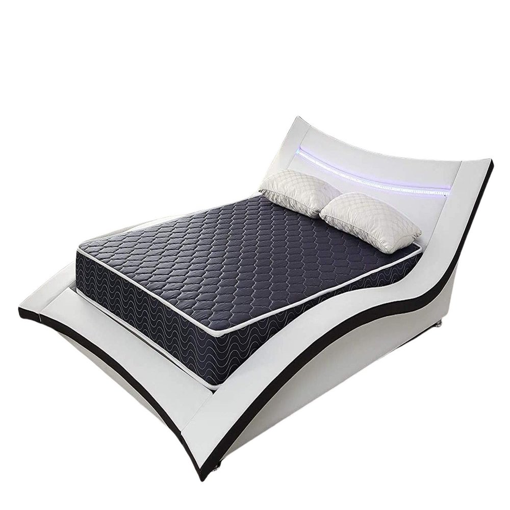 anwickjeff 6 Inch Full Mattress for Kids, Comfy Memory Foam Fulls Mattress in a Box, Medium Firm Mattresses for Pressure Relief/Innerspring/Motion Isolating/Certipur-US Certified (Black+Blue, Full)