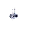 1pc Toilet Toothpaste Toothbrush Storage Rack Non Perforated Wall Mounted Storage Rack Electric Toothbrush Holder(Gray) view 1