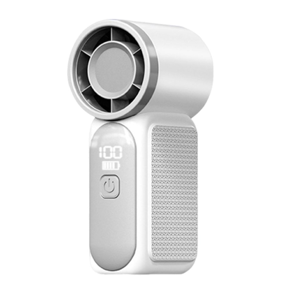 predolo Portable Handheld Fan 1-100 Speeds Multifunction USB Charging Quiet Mini Fan 18 Working Hours for Outdoor Indoor Lash Travel, White