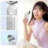 predolo Portable Handheld Fan 1-100 Speeds Multifunction USB Charging Quiet Mini Fan 18 Working Hours for Outdoor Indoor Lash Travel, White view 2