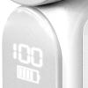 predolo Portable Handheld Fan 1-100 Speeds Multifunction USB Charging Quiet Mini Fan 18 Working Hours for Outdoor Indoor Lash Travel, White view 4