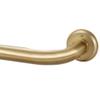 1 1/8 Inch Diameter Room Darkening Curtain Rods 84-134, Heavy Duty Window Wrap Around Drapery Rod with Aluminum Bracket, All Accessories, Wall Mounted Ceiling Mounted, Adjustable Length, Brushed Gold view 1