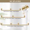 1 1/8 Inch Diameter Room Darkening Curtain Rods 84-134, Heavy Duty Window Wrap Around Drapery Rod with Aluminum Bracket, All Accessories, Wall Mounted Ceiling Mounted, Adjustable Length, Brushed Gold view 4