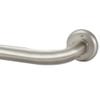 1 1/8 Inch Diameter Room Darkening Curtain Rods 110-160, Heavy Duty Window Wrap Around Drapery Rod with Aluminum Bracket, Accessories, Wall Mounted Ceiling Mounted, Adjustable Length, Brushed Nickel view 1