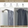 1 1/8 Inch Diameter Room Darkening Curtain Rods 110-160, Heavy Duty Window Wrap Around Drapery Rod with Aluminum Bracket, Accessories, Wall Mounted Ceiling Mounted, Adjustable Length, Brushed Nickel view 2