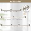 1 1/8 Inch Diameter Room Darkening Curtain Rods 110-160, Heavy Duty Window Wrap Around Drapery Rod with Aluminum Bracket, Accessories, Wall Mounted Ceiling Mounted, Adjustable Length, Brushed Nickel view 4