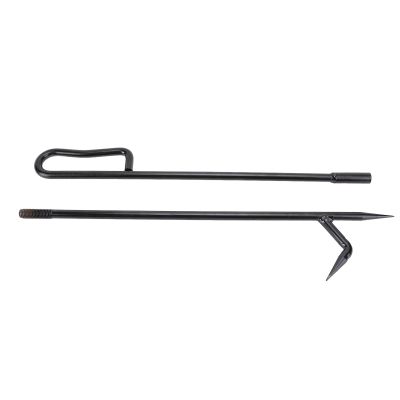 plplaaoo Heavy Duty Fire Poker Sturdy Steel Fireplace Poker Long Fire Pit Stick for Camping Outdoor Use Durable Fireplace Tool