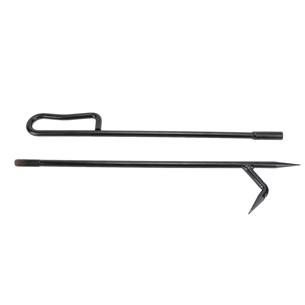 plplaaoo Heavy Duty Fire Poker Sturdy Steel Fireplace Poker Long Fire Pit Stick for Camping Outdoor Use Durable Fireplace Tool