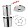 HOLIDYOYO Mini Deep Fryer Pot Frying Basket 304 Stainless Steel Portable Nonstick Fryer for Household Cooking Suitable for Frying and Cooking Variety of Foods view 1