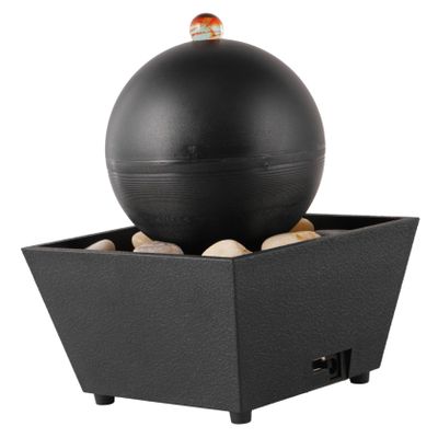 Desktop Mini Fountain Adornment with Fountain Effect for Tabletop Decor