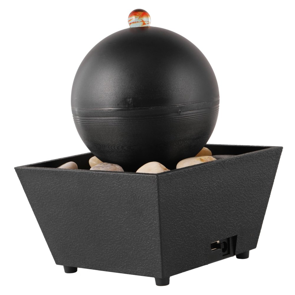 Desktop Mini Fountain Adornment with Fountain Effect for Tabletop Decor