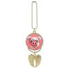 Car Hanging Ornament, Angel Wings Pendant Pink Pig Car Charms for Rear View Mirror, Rearview Mirror Accessories for Women Men, Backpack/Window Ornaments, Double Side, Gift(Golden) view 1