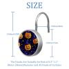 Set of 12 Seamless Pattern of Halloween Shower Curtain Hooks, Stainless Steel Rust-Resistant Decorative Hanger Rings view 3