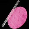 Printed Rolling Pin, Acrylic Clear Embossing Rolling Pin Cute Kitchen Decor DIY Tool for Baking Fondant Pizza Pie Pastry Pasta Dough Cookies (Rhombus geometry) view 2
