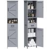 Homhedy 67" H Tall Bathroom Storage Cabinet with Barn Doors and Drawer view 1
