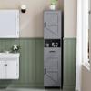 Homhedy 67" H Tall Bathroom Storage Cabinet with Barn Doors and Drawer view 2