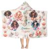 EOYinHas Custom Underwater Mermaid Kids Bath/Pool/Beach Soft Cotton Terry Princess Hooded Towel Wrap, Personalized Gift, 30 x 50 in for Boy Girl view 4