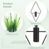 2 Hanging Wall With Artificial Greenery, Diamond-Shaped Metal Plant Holders, Stylish Indoor Wall Decor For Apartment, Studio, Or House view 3