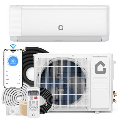 18000 BTU Mini Split Air Conditioner and Heater, 21 SEER2 Inverter System, 230V Ductless AC Unit for Rooms Up to 1250 Sq.Ft, with Remote, WiFi, Installation Kit