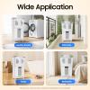 2-Tier Rolling Laundry Hamper Sorter with Handle and Wheels, Removable White Storage Cart with 3 Deep Baskets for Laundry Room, Bathroom, Kitchen, and Bedroom view 3