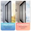 Window Film Privacy Anti UV Sun Protection Film,Total Blackout Window Films, Roof Insulation Films, Cooling Aluminum Foil Sun Visor,8mm, Easy to Disassemble/Reusable,for Home(Gray,40x150cm (16x59in)) view 4