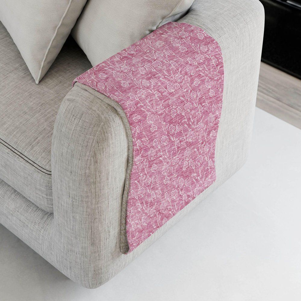 Addison Rugs ASB691 Blush 50" x 70" Oversized Sherpa Throw Blanket, Machine Washable