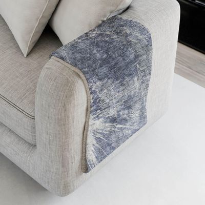 Addison Rugs ASB719 Navy 50" x 70" Oversized Sherpa Throw Blanket, Machine Washable